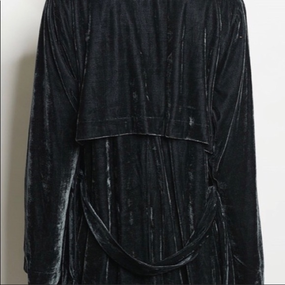 🌟🌟✨Teal Gray Velvet Coat✨✨ - Picture 2 of 4